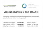 Veřejné osvětlení v obci Strážné